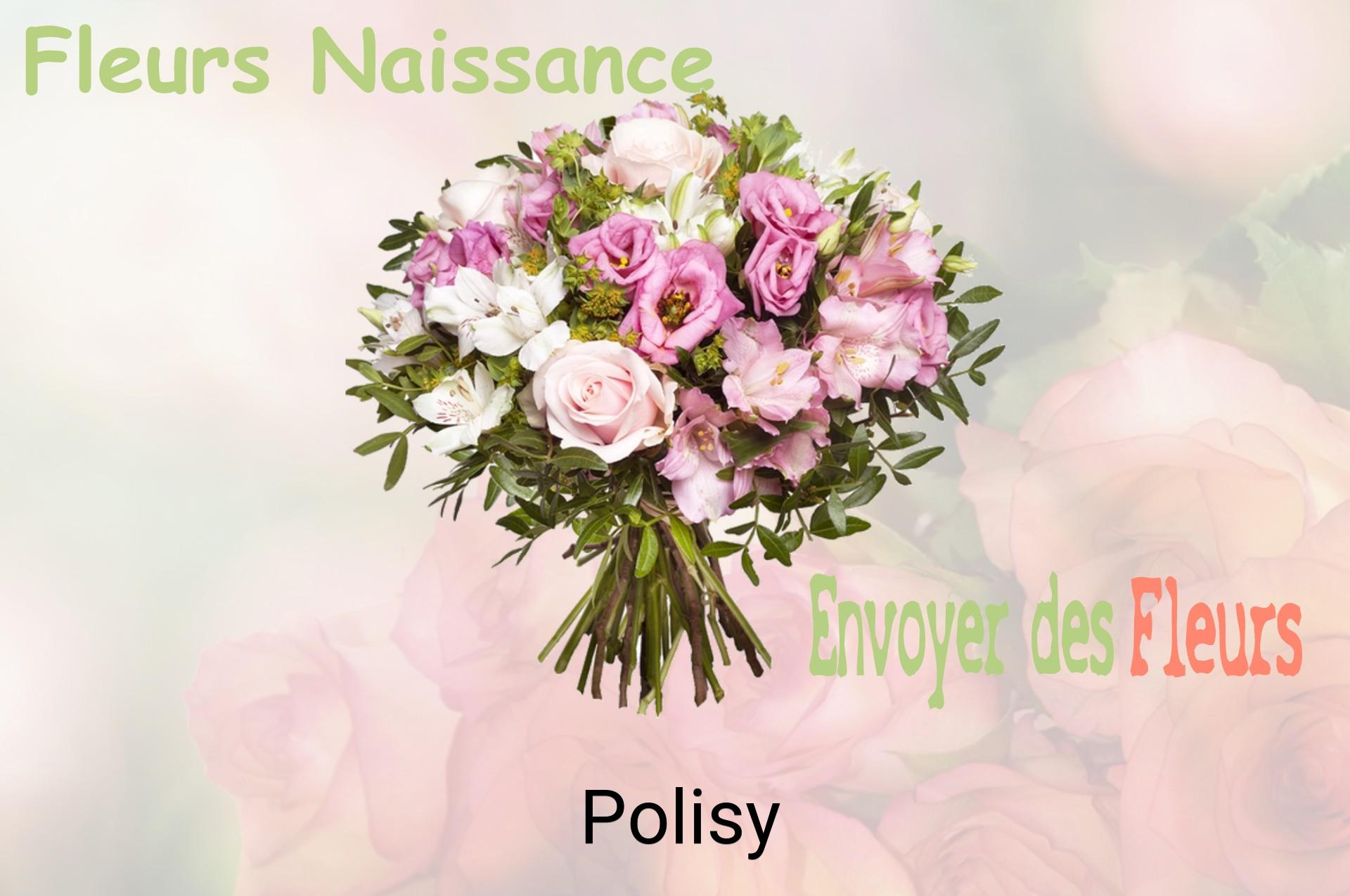 Bouquet de fleurs de naissance livré à Polisy