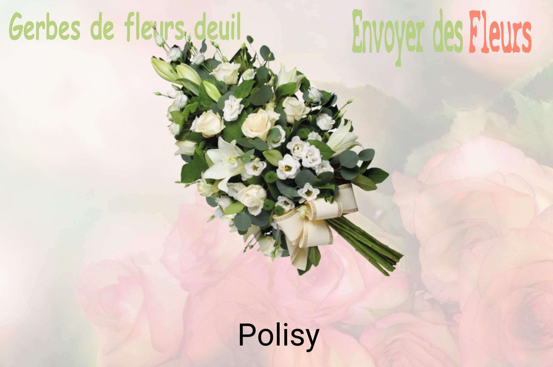 Gerbe de fleurs de deuil livrée à Polisy